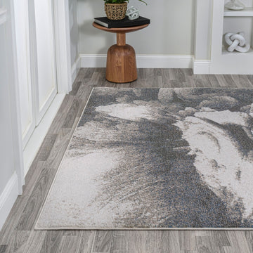 Petalo Abstract Two-tone Modern Area Rug